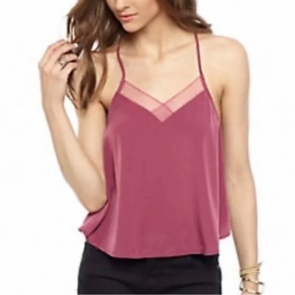 Free People Heartbeat Mesh Panel Camisole